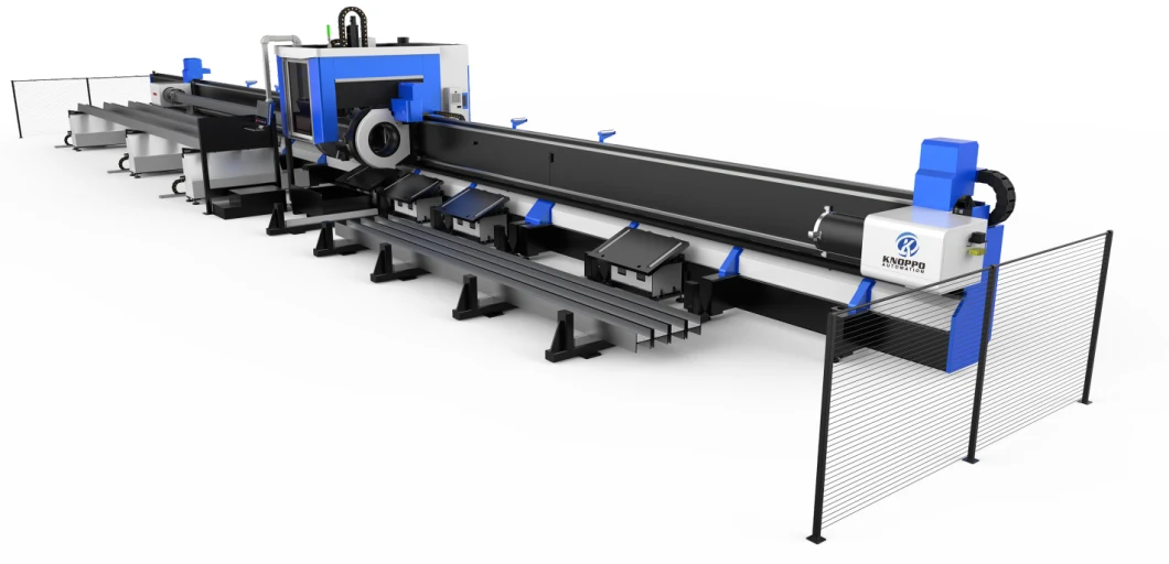 6m 9m 12m Auto Feeding 3 Chucks CNC Pipe Cutter Stainless Steel Tube Laser Cutting Machine