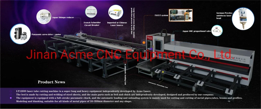 1000W 1500W 2kw 3kw 4kw 6kw 8kw Rotary Laser Cutting Machine for Cut Carbon Steel Alloy Metal Tube Pipe Plate Fiber Laser Cutting Machine