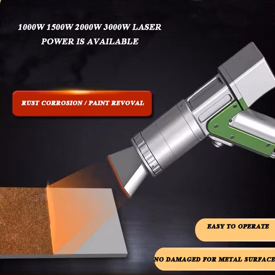 Limpiador láser de eliminación de óxido de metal de máquina de limpieza láser de fibra de 200 mm de ancho 1000W 1500W 2000W /3000W