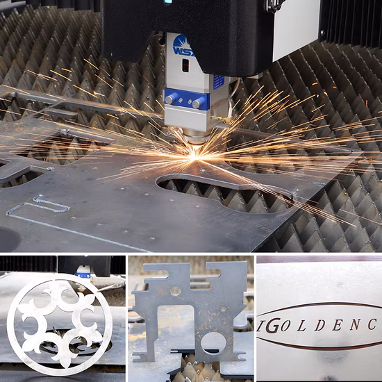 3015 2000W 3000W CNC Máquinas de corte por láser de fibra de acero inoxidable Corte de acero dulce de chapa
